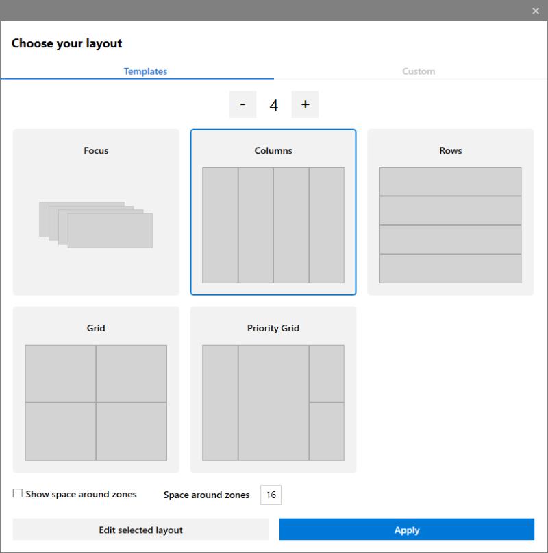 如何使用 FancyZones，Windows 10 的新平鋪窗口管理器