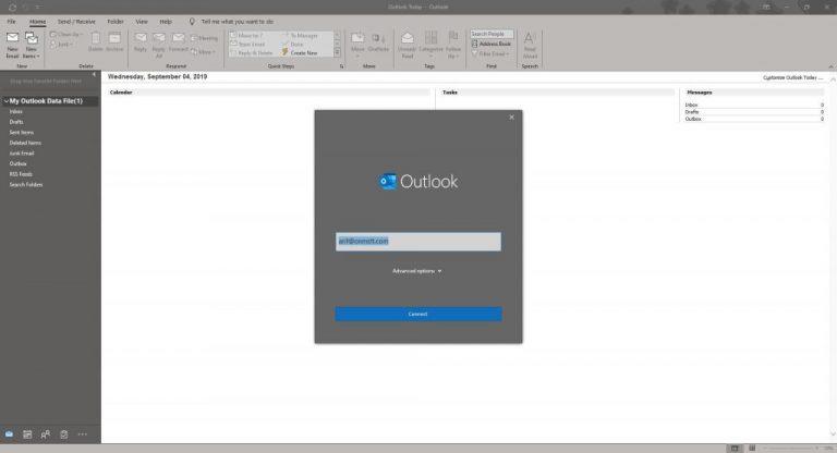 Office 365의 Outlook에서 전자 메일 계정을 설정하고 관리하는 방법