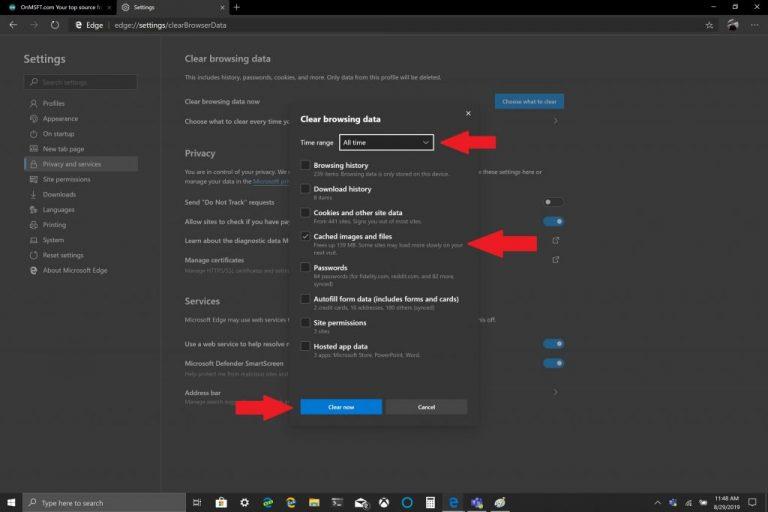 Como limpar seus caches no Windows 10