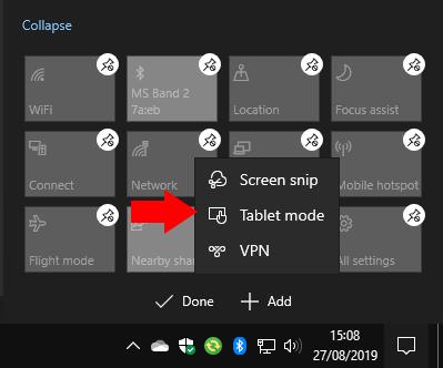 Como definir suas ações rápidas na atualização do Windows 10 de maio de 2019