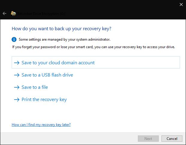 Windows 10에 내장된 전체 디스크 암호화 도구인 BitLocker 시작하기