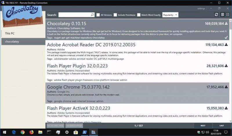 Windows10用のおいしいパッケージマネージャーであるChocolateyをインストールして使用する方法