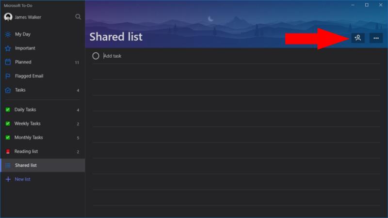 Como criar e usar listas compartilhadas no Microsoft To-Do