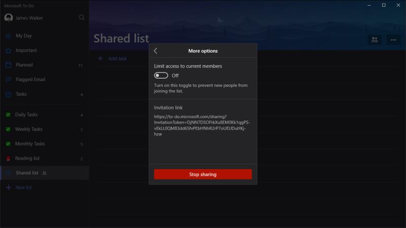 Como criar e usar listas compartilhadas no Microsoft To-Do