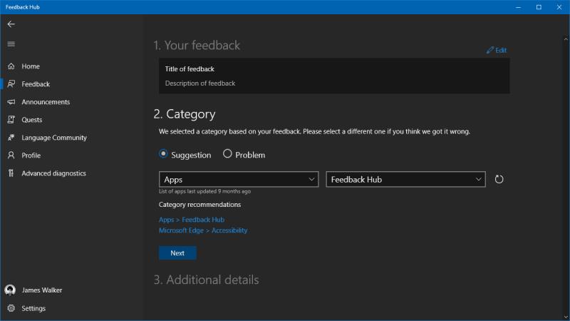 So senden Sie Feedback zu Windows 10