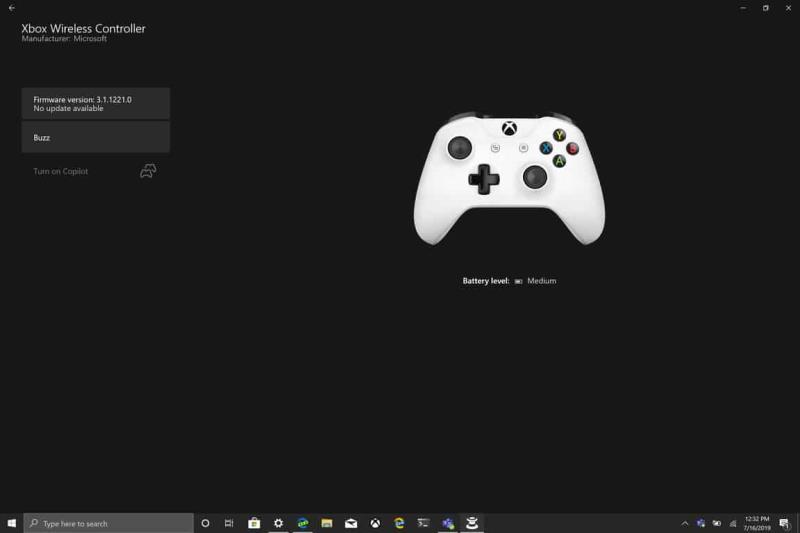 Cómo verificar el nivel de batería de su controlador Xbox One en Windows 10