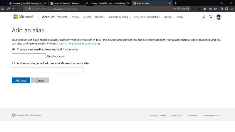 So erstellen Sie einen E-Mail-Alias ​​für Ihr Outlook.com-Konto