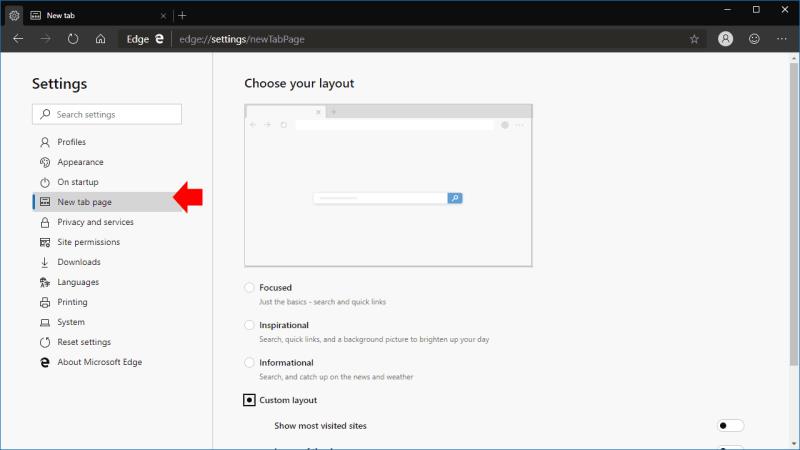 Comment personnaliser votre nouvelle page d'onglet dans Microsoft Edge Insider