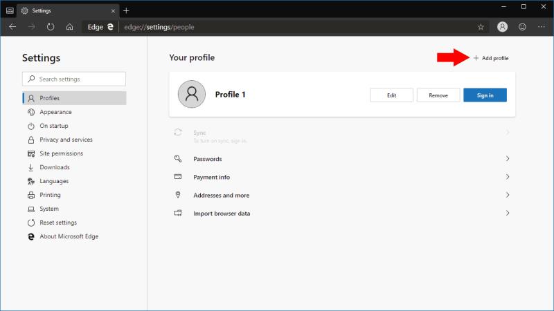 Cómo usar perfiles, una nueva característica de Microsoft Edge Insider