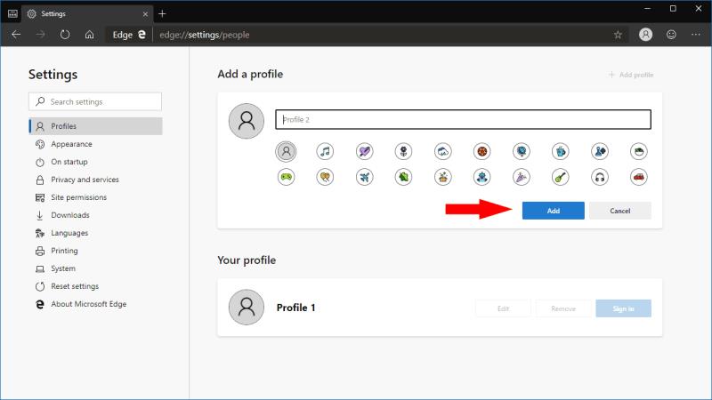 So verwenden Sie Profile, eine neue Funktion in Microsoft Edge Insider