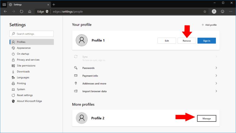 So verwenden Sie Profile, eine neue Funktion in Microsoft Edge Insider