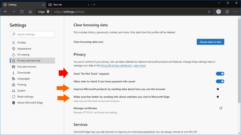 향상된 브라우징 개인 정보 보호를 위해 Microsoft Edge Insider를 구성하는 방법