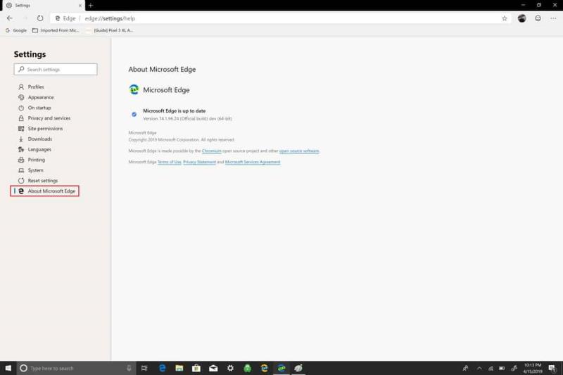 Comment installer les mises à jour Microsoft Edge Insider