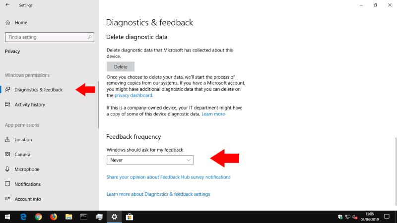 So verhindern Sie, dass Windows 10 Sie um Feedback bittet