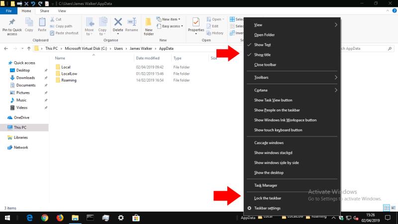 Cómo crear una barra de herramientas en la barra de tareas de Windows 10