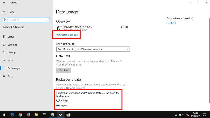 Windows10でインターネット接続を使用しているアプリを確認する方法