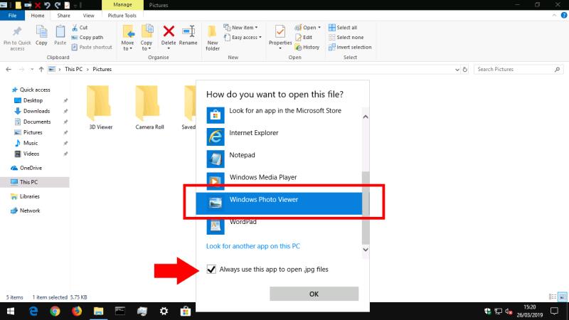 如何使用 Windows 照片查看器作為 Windows 10 中的默認圖像查看器