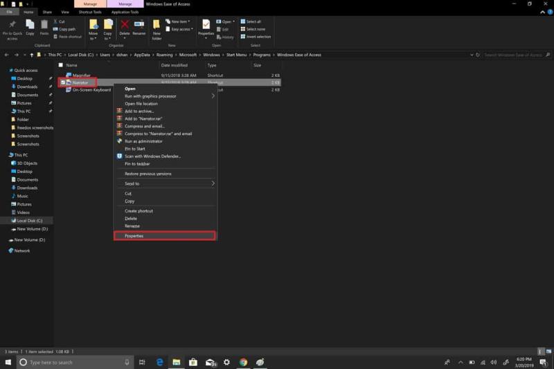 Cómo desactivar el narrador en Windows 10