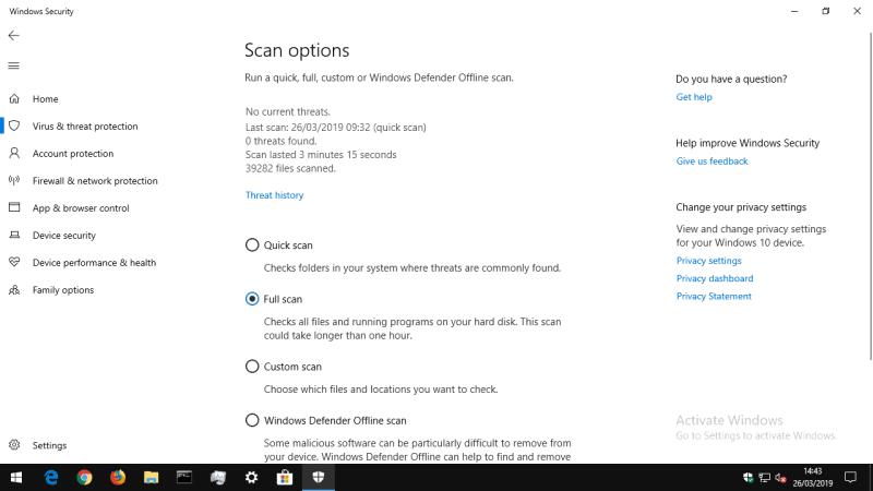 So führen Sie einen Virenscan in Windows 10 durch