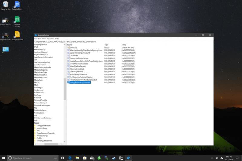 Come abilitare l'indicatore della durata della batteria del tempo rimanente in Windows 10