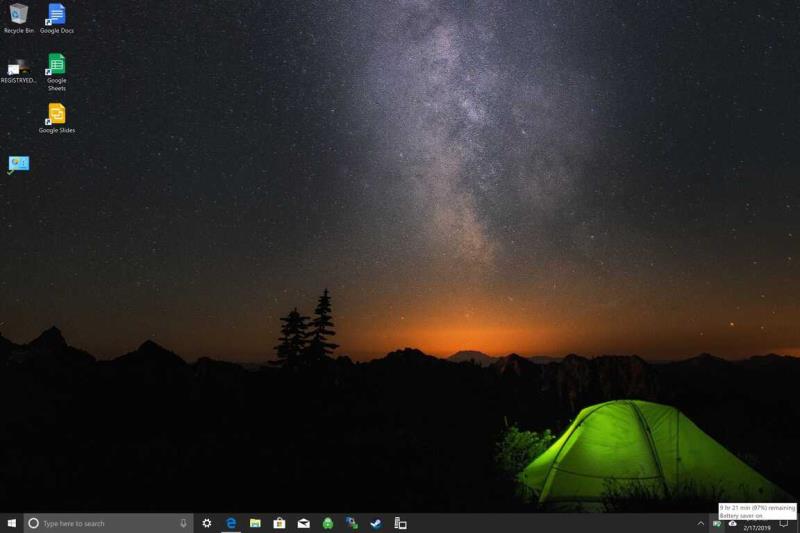 Windows10でバッテリー残量インジケーターを有効にする方法