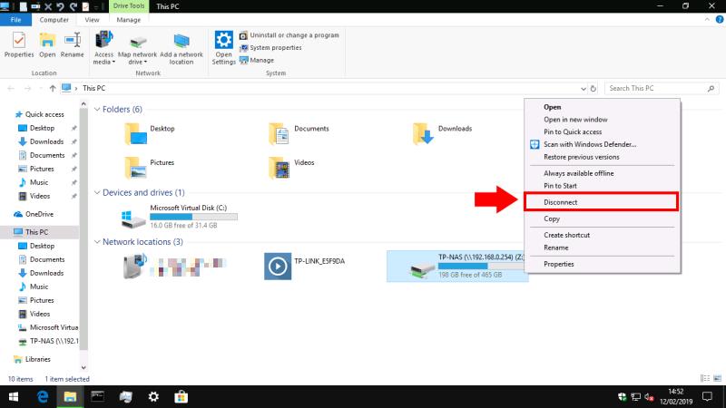 Cómo conectarse a un recurso compartido de red en Windows 10