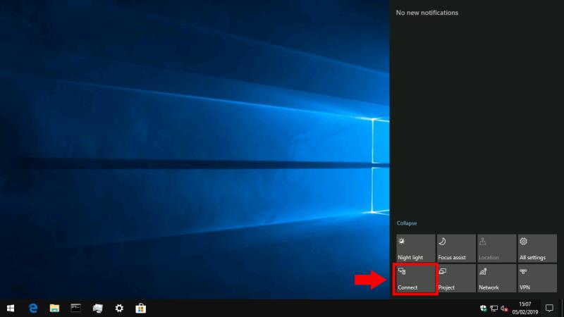 So stellen Sie eine Verbindung zu einem drahtlosen Display in Windows 10 her