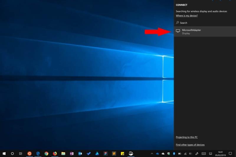 Windows 10에서 무선 디스플레이에 연결하는 방법