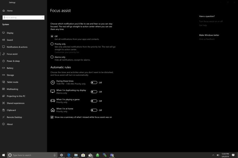 Como pausar ou até mesmo parar todas as notificações do Windows 10