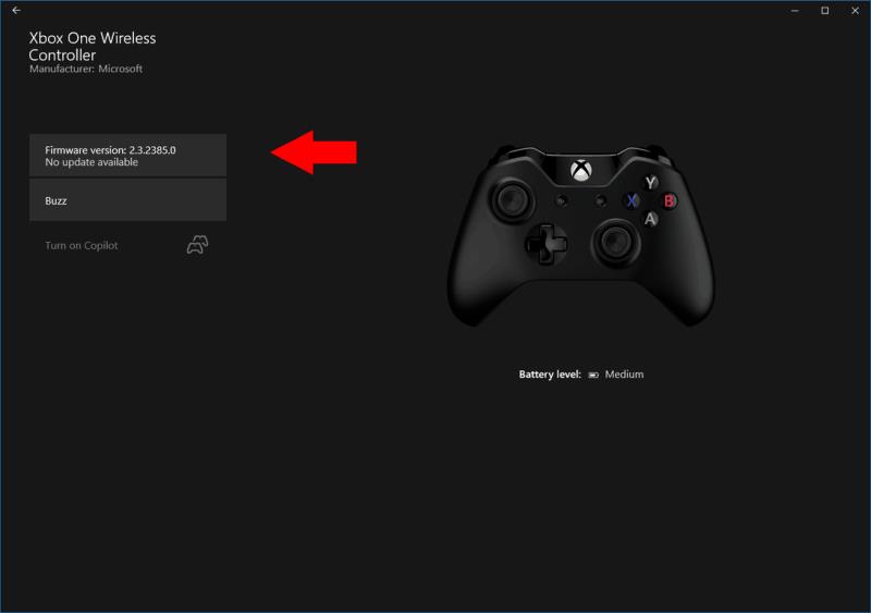 Comment mettre à jour le firmware d'une manette Xbox One à partir d'un PC Windows 10