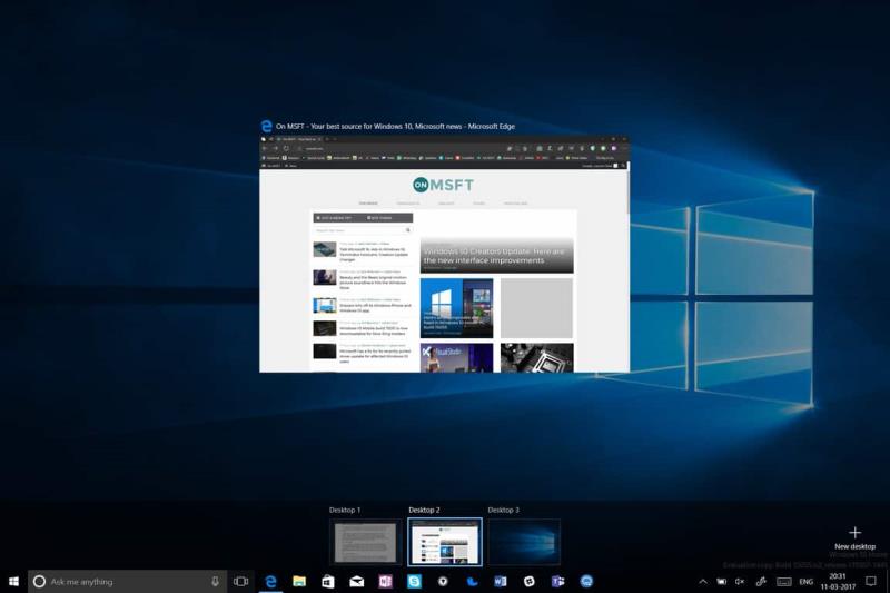 In che modo i desktop virtuali di Windows 10 mi mantengono produttivo tutto il giorno