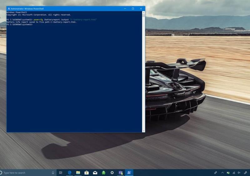 Cách tạo báo cáo pin trên Windows 10