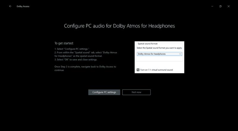 Erste Schritte mit räumlichem Dolby Atmos-Sound unter Windows 10