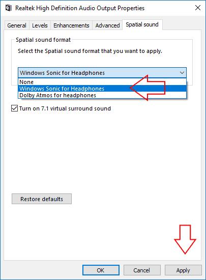 Windows10でドルビーアトモス空間サウンドを使い始める方法