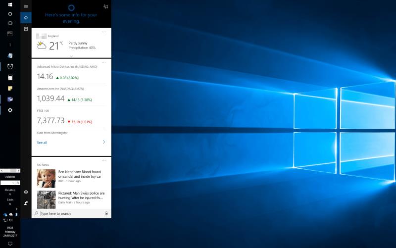 Cómo cambiar la posición de la barra de tareas en Windows 10