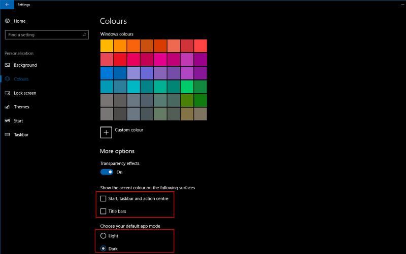 如何在 Windows 10 創意者更新中設置自己的強調色