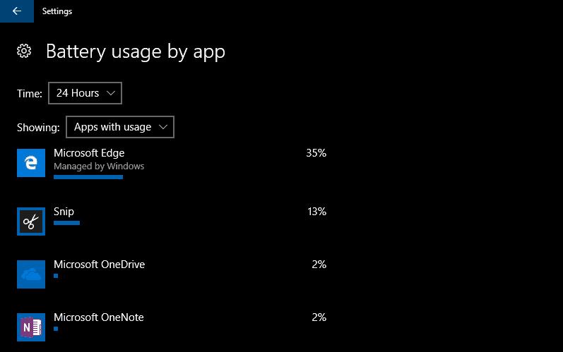 Come verificare la potenza utilizzata dalle app in Windows 10 e Windows 10 Mobile