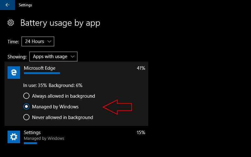 วิธีตรวจสอบจำนวนแอพที่ใช้พลังงานใน Windows 10 และ Windows 10 Mobile