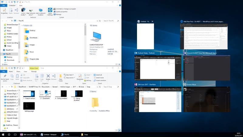 วิธีสแน็ปแอพของคุณไปที่หน้าจอใน Windows 10