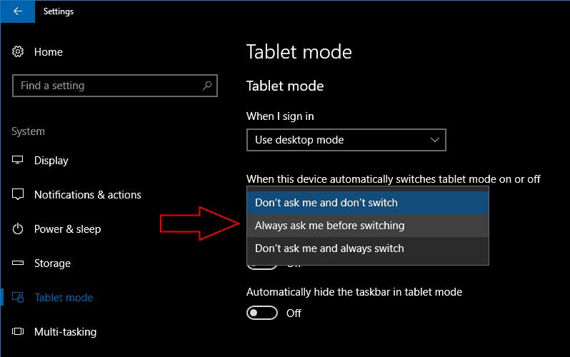 Como personalizar sua experiência no modo tablet em conversíveis do Windows 10