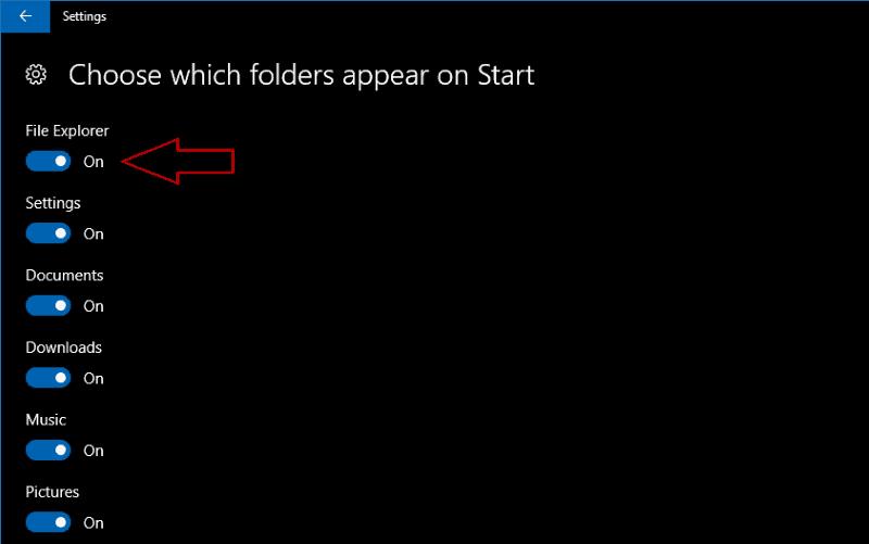 So passen Sie die Ordnerverknüpfungen im Windows 10 Startmenü an