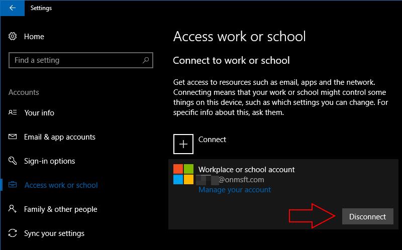 So verwalten Sie Privat-, Arbeits- und Schulkonten in Windows 10