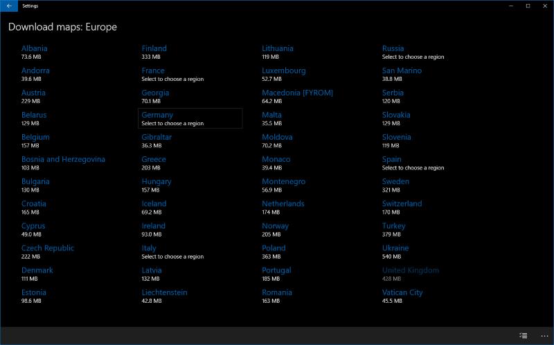 Come scaricare mappe offline in Windows 10