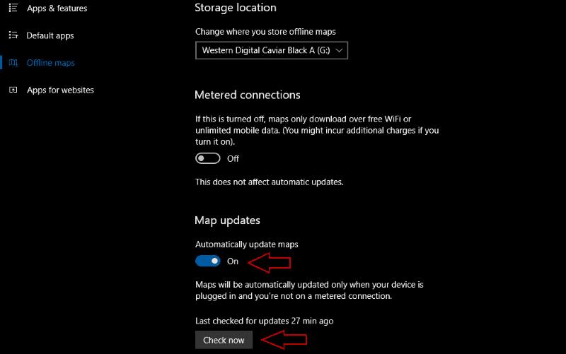 Come scaricare mappe offline in Windows 10