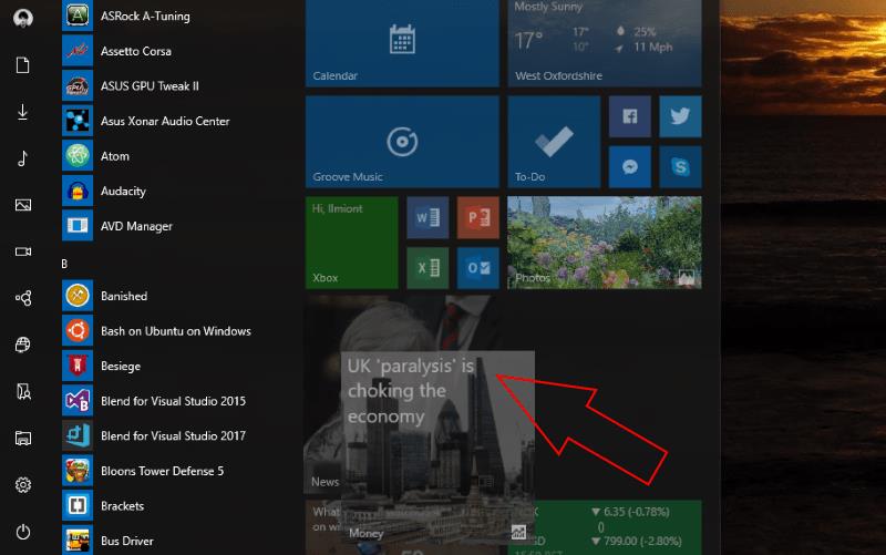 Come creare cartelle sul menu Start di Windows 10