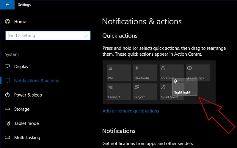 Windows 10의 관리 센터에서 빠른 작업을 사용자 지정하는 방법