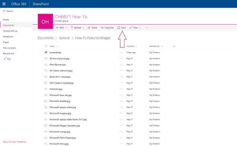 Cómo sincronizar bibliotecas de SharePoint con OneDrive para la empresa