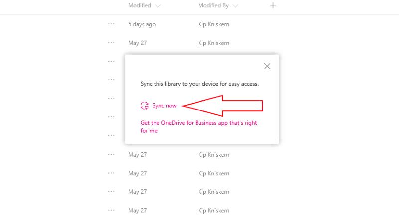 So synchronisieren Sie SharePoint-Bibliotheken mit OneDrive for Business