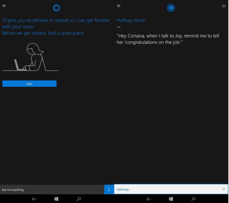 Windows 10 Mobile에서 'Hey Cortana'를 활성화하는 방법