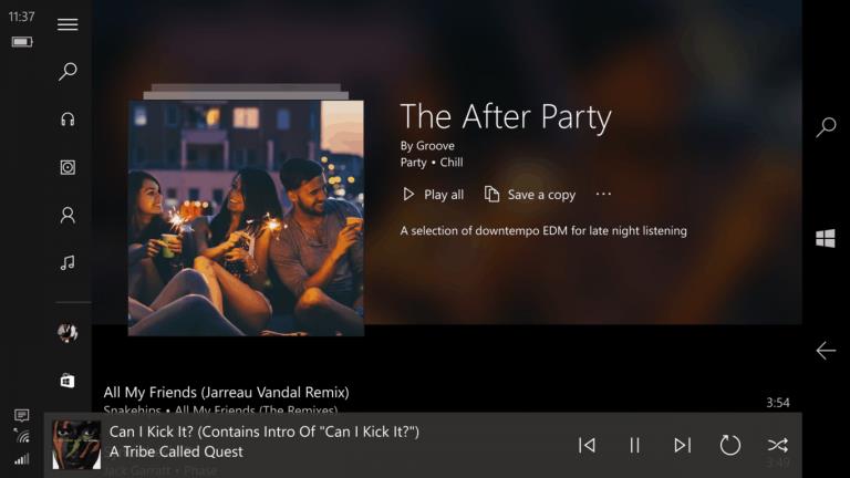 การใช้ส่วน Explore และ Your Groove ที่ปรับปรุงใหม่ใน Groove Music